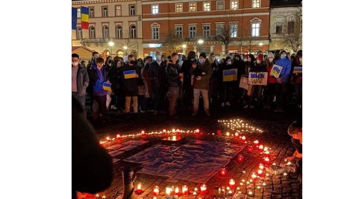 Clujenii chemați și astăzi în Piața Unirii la solidaritate cu Ucraina