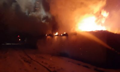 Incendiu în toiul nopții la o casă din Cluj. Ar fi cedat instalația electrică