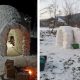 VIDEO & FOTO. Cum arata iglul construit de un clujean in curtea casei - E fain la Cluj!