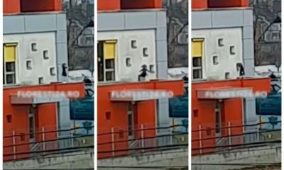 (Video) Cluj: Aproape de o tragedie. O fetiță dansează și face piruete pe copertina grădiniței din Florești