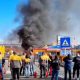 (Video) Cluj: Incendiu în parcarea Hornbach