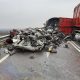 Accident Cluj: Autocamion răsturnat pe Autostrada Transilvania