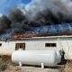 Pericol de explozie la Cluj! Incendiu puternic lângă două rezervoare pline cu gaz