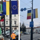 VIDEO. Drapelul Ucrainei ridicat in centrul Clujului in semn de solidaritate - E fain la Cluj!