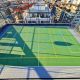 (Foto) Fotbal la înălțime în Cluj Napoca. Teren de sport construit pe acoperișul unui bloc de 7 etaje