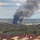 Incendiu în zona Selgros din Cluj-Napoca. Pompierii intervin cu două autospeciale