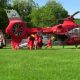 Intervenție cu elicopterul SMURD într-o localitate din Cluj. Un bărbat a fost grav rănit