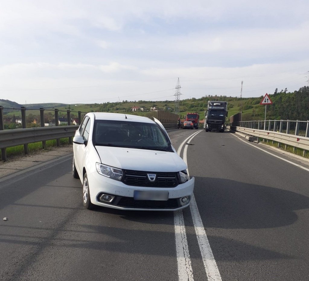 ACCIDENT la Cluj pe breteaua de urcare pe autostrada A3