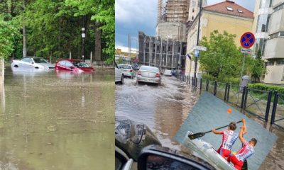 (Foto) Clujul sub ape. Ca la Munchen sau Veneția?