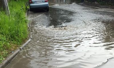 Noi IMAGINI cu potopul de pe strada Alexandru Borza din Cluj-Napoca