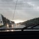Ploaie torențială pe A3, lângă Cluj. Două mașini s-au făcut praf/ Una a intrat în zid