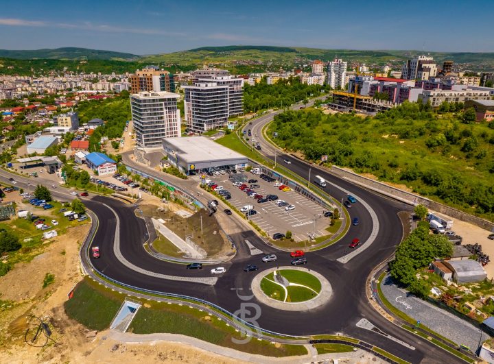 (Video) Cluj: Sensul giratoriu de 2,6 milioane de euro finalizat 1