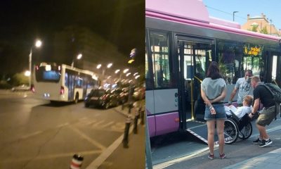 Cluj vs București. Unei tinere cu dizabilități locomotorii și mamei sale le-a fost refuzată urcarea în autobuz chiar de către șoferi, în Capitală
