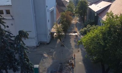 (Video) Cluj: Au început lucrările pe strada Mihail Kogălniceanu. Circulația auto este interzisă, iar parcările au fost desființate