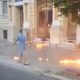 Cine e bărbatul care a pus foc la ușa Primăriei Cluj-Napoca. A fost reținut pentru 24 de ore