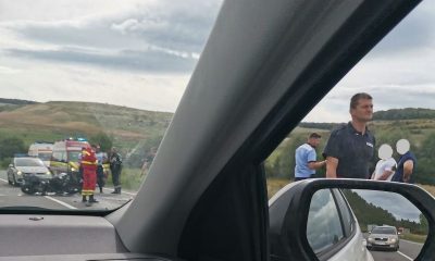 Accident GRAV între o mașină și o motocicletă în Nădășelu