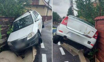 Accident în Viișoara! Un șofer aflat aproape de comă alcoolică s-a urcat la volan și a ajuns în șanț