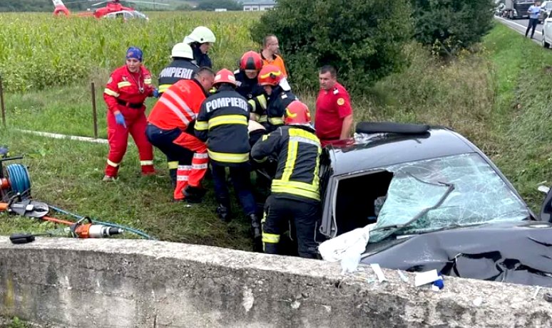 Doi clujeni, soț și soție, au murit într-un accident teribil produs în Sălaj