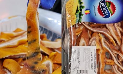 Amendă de 60.000 de lei pentru Auchan Cluj. Inspectorii ANPC au găsit „urechi de porc crocante” cu mâzgă și afumate incorect