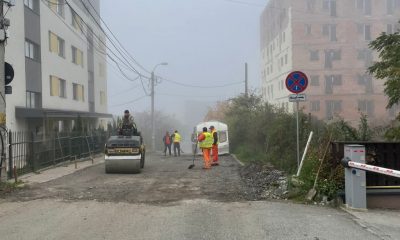 Cum se asfaltează în jurul unei rulote în Cluj-Napoca