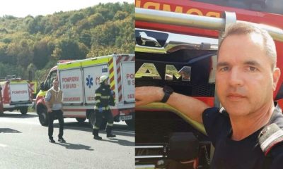 Petru Cibian, un pompier aflat în timpul liber, printre primii salvatori la accidentul din Feleacu