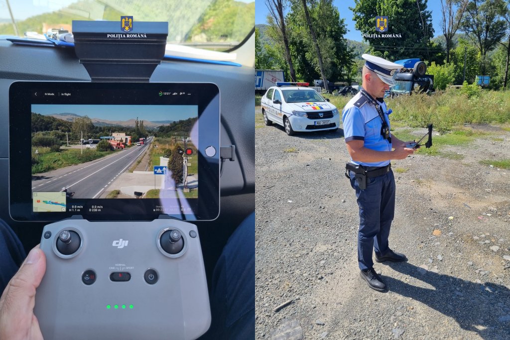 Român din Ungaria, rupt de beat la volan be Bulevardul Muncii / Polițiștii clujeni au prins vitezomanii cu drona. 9 permise luate