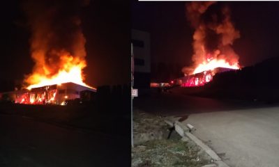 (Foto/Video) Cluj. Incendiu în Tetarom, pe Tăietura Turcului. Intervin pompierii