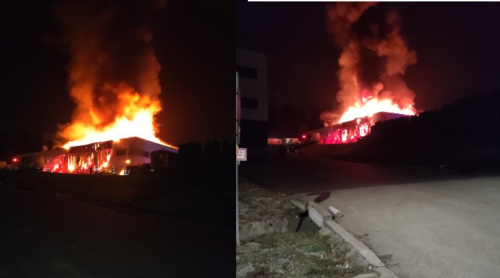 (Foto/Video) Cluj. Incendiu în Tetarom, pe Tăietura Turcului. Intervin pompierii