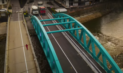 (Video) Cum arată cel mai noi pod al Clujului. Podul Porțelanului deschis până la finalul anului 1