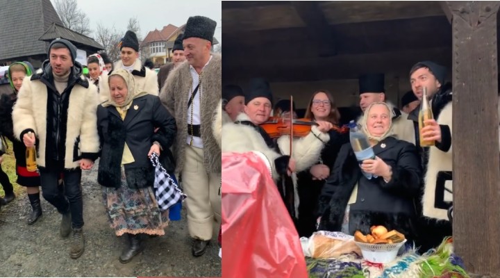 (Video) Mircea Bravo și Tanti Lenuța au petrecut un Crăciun Tradițional în Maramureș cu colinde și bucate