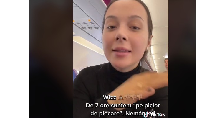 (Video) Vlăduța Lupău, scandal cu Wizz Air. „Suntem de 7 ore pe aeroport ca să plecăm la Cluj. Bătaie de joc. Niciodată nu o să mai plec cu Wizz Air”
