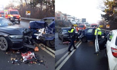(Foto) Cluj: Accident în Feleacu. 3 mașini implicate