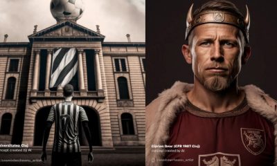 (Foto) Jucătorii de la CFR și Universitatea Cluj în imagini inedite. „Vikingi” sau războinici din viitor. Portrete SF cu fotbaliștii celor doua echipe