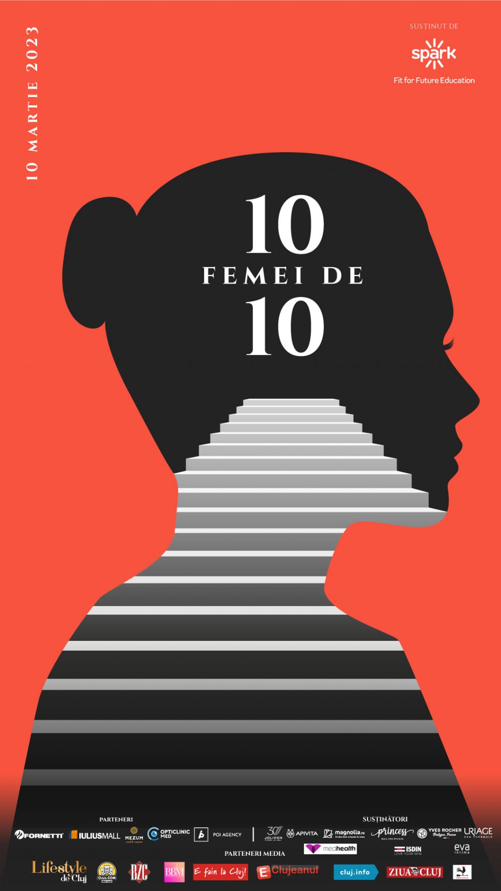 MANIFESTO 10 femei de 10, Susținut de  SPARK SCHOOL. Vino și tu la Conferința 10 femei de 10, pe martie la Cluj!