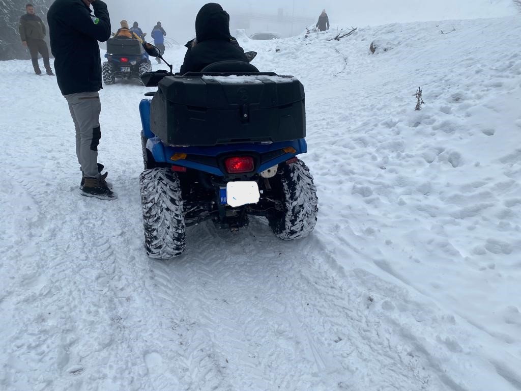 Amenzi de mii de lei în zona Arieșeni-Vârtop pentru șoferii care au intrat ilegal cu ATV-ul în zonele naturale protejate