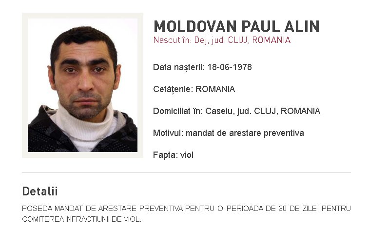 VIOLATOR dat în urmărire. Victima acestuia este o minoră din județul Cluj