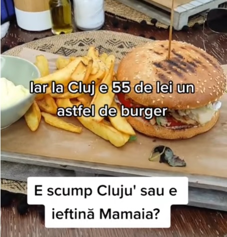 (Video) E scump Clujul sau e ieftină Mamaia? Turist șocat de prețul unui burger