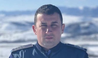 Vlad, polițistul erou din Ciurila. A plecat în ziua liberă pentru a-i ajuta pe șoferii înzăpeziți
