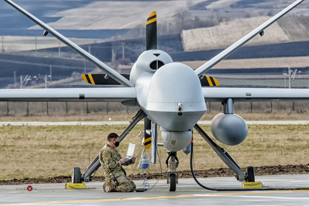 Drona americană doborâtă de ruși ar fi decolat de la Baza Aeriană din Câmpia Turzii