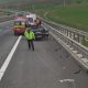 Mașină răsturnată pe A10 Sebeș – Turda. Bărbat de 60 de ani, transportat la spital
