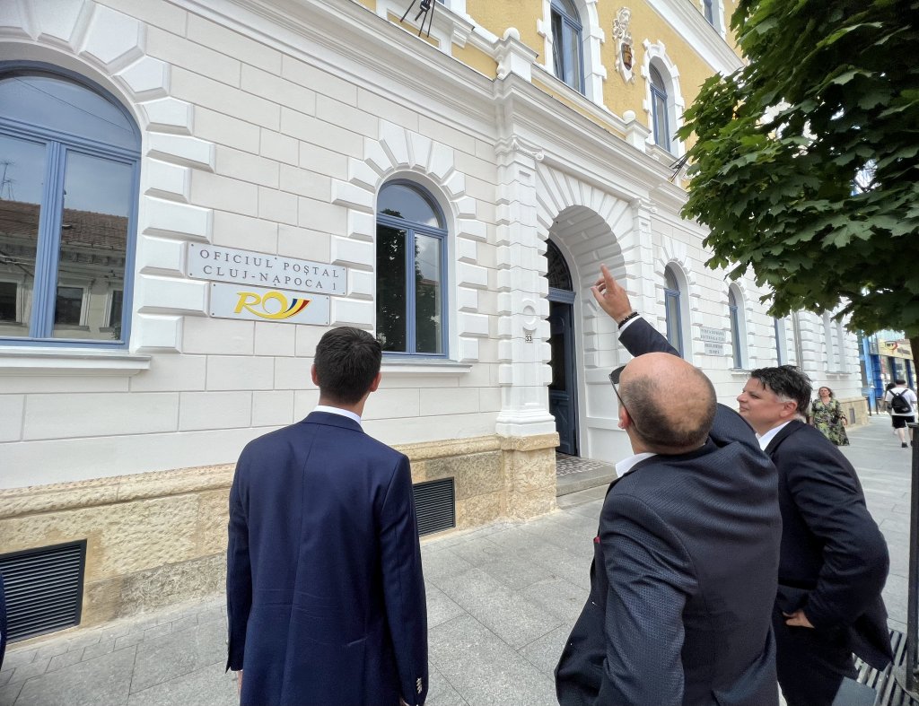 Cum arată Palatul Poștei din Cluj, proaspăt reabilitat cu 900.000 de euro. Florin Gliga: "Pentru oraș înseamnă foarte mult această renovare. Și valoric, și de suflet"