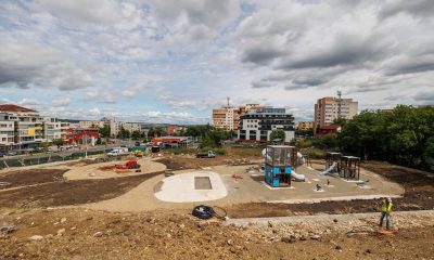 (Foto) Un nou parc în Cluj Napoca. Va fi gata anul acesta. Emil Boc: „90% reprezintă suprafața verde”