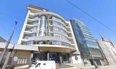 Lucrări de modernizare la noul sediu al Primăriei de pe strada George Barițiu (fosta agenție BCR)/Foto: Google Maps
