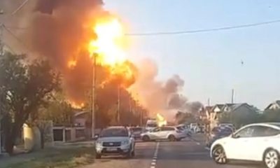 (Video) Momentul exploziei de la staţia GPL. Primul bilanţ: cel puţin un mort şi 7 răniţi, în Crevedia