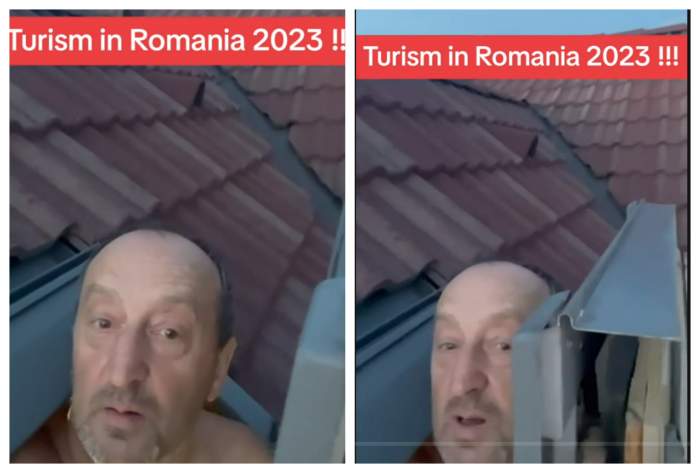 (Video) Un turist, în Ardeal, ca să poată face duș în picioare trebuia să scoată capul pe geam. „Sunt în vană cu picioarele și cu capul afară, că altfel nu poți sta în picioare.