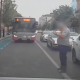 A fost amendat și taximetristul, care a dat cu spray un șofer de la CTP, în centrul Clujului - FOTO