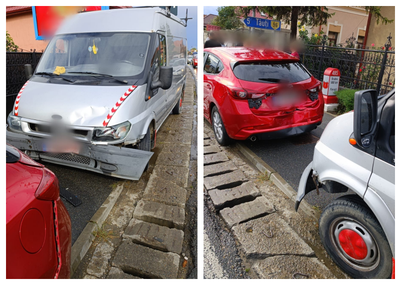 Accident în Florești din cauza unui șofer care nu a păstrat distanța de siguranță în mers! O fetiță de 5 ani, consultată de medici
