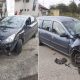 Accident rutier în Cătina / Foto: ISU Cluj