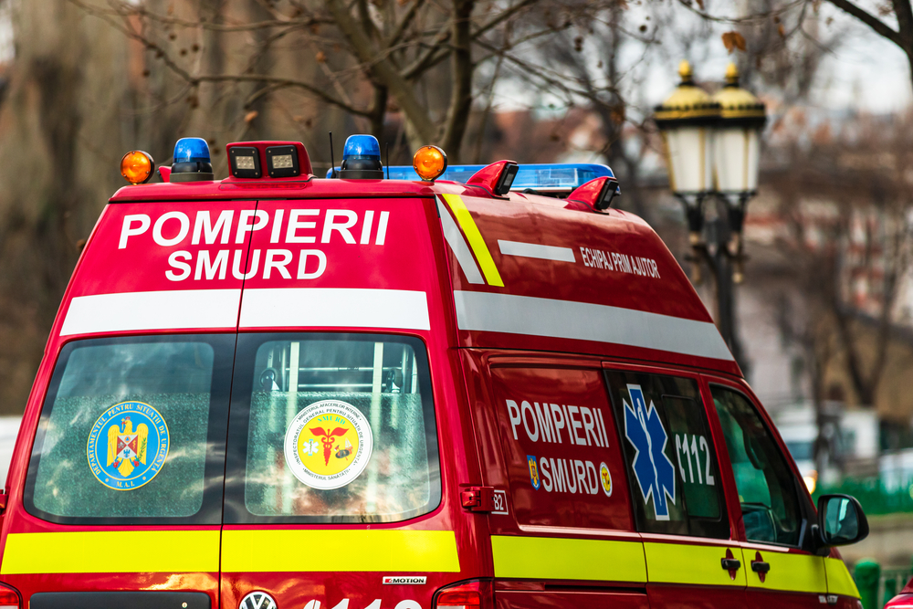 Intervenție ambulanță SMURD.Foto: ISU Cluj Facebook.com