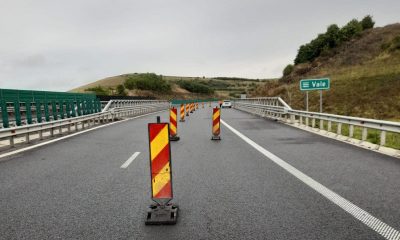 Restricții de circulație pe Autostrada Transilvania, sensul de mers Nădășelu-Gilău. Foto: Facebook Direcția Regională Drumuri și Poduri Cluj